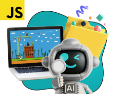 Язык программирования JavaScript + AI. Проектное обучение + геймификация + AI-помощники - КИБЕРшкола программирования для детей, компьютерные курсы для школьников, начинающих и подростков - KIBERone г. Пушкино