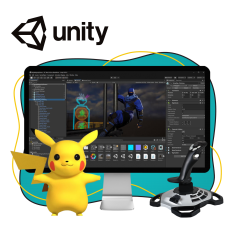 Мир игр на Unity 2D на популярном движке + AI-помощники - КИБЕРшкола программирования для детей, компьютерные курсы для школьников, начинающих и подростков - KIBERone г. Пушкино