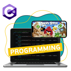 Программирование на C#. Удивительный мир 2D-игр - КИБЕРшкола программирования для детей, компьютерные курсы для школьников, начинающих и подростков - KIBERone г. Пушкино