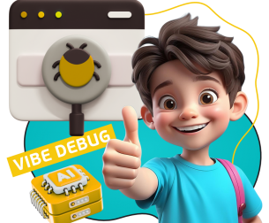 Тестирование & Vibe Debug. Охотники за багами - КИБЕРшкола программирования для детей, компьютерные курсы для школьников, начинающих и подростков - KIBERone г. Пушкино