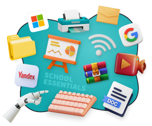 Цифровая база для школьника - КИБЕРшкола программирования для детей, компьютерные курсы для школьников, начинающих и подростков - KIBERone г. Пушкино